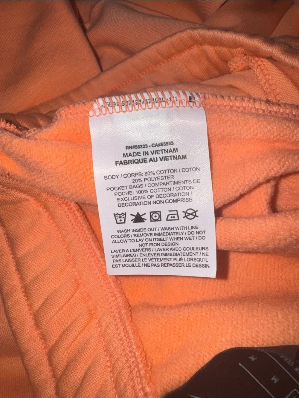 Men’s Nike Fleece Jogger Pants Size Medium Peach with White Swoosh